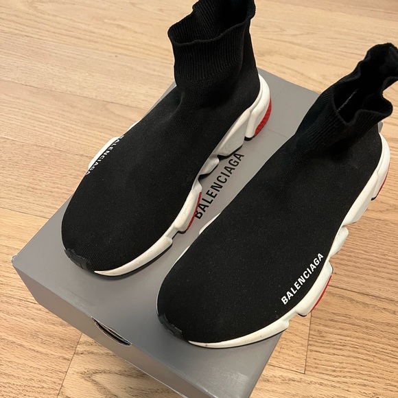 Balenciaga speed stretch knit high top sneakers - Picture 1 of 6